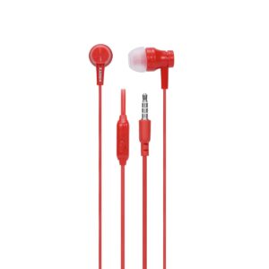AURICULAR KARSEN LENNON PLUG 3,5" IN EAR EN BOLSITA ROJO