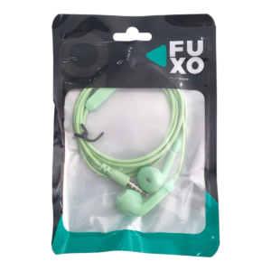 AURICULAR FUXO PLUG 3,5" IN EAR EN BOLSITA VERDE