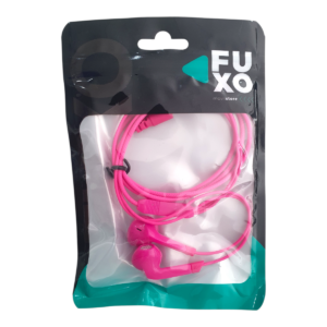 AURICULAR FUXO PLUG 3,5" IN EAR EN BOLSITA ROSA