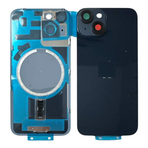 TAPA IPHONE 14 COMPLETA NEGRA 1 LOGO TAPADO